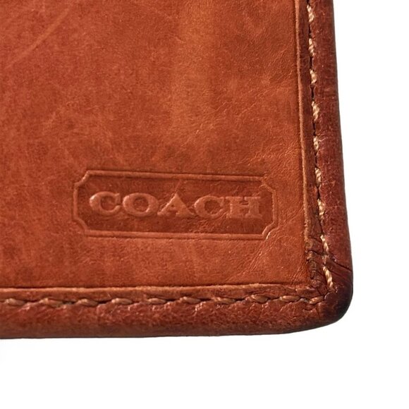 COACH Signature - Red Leather Long Wallet - Picture 5 of 5